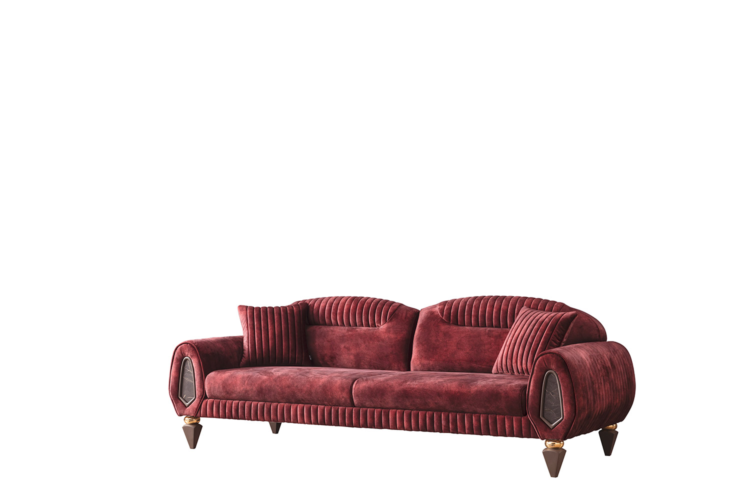 كنبة ليزبون لون احمر